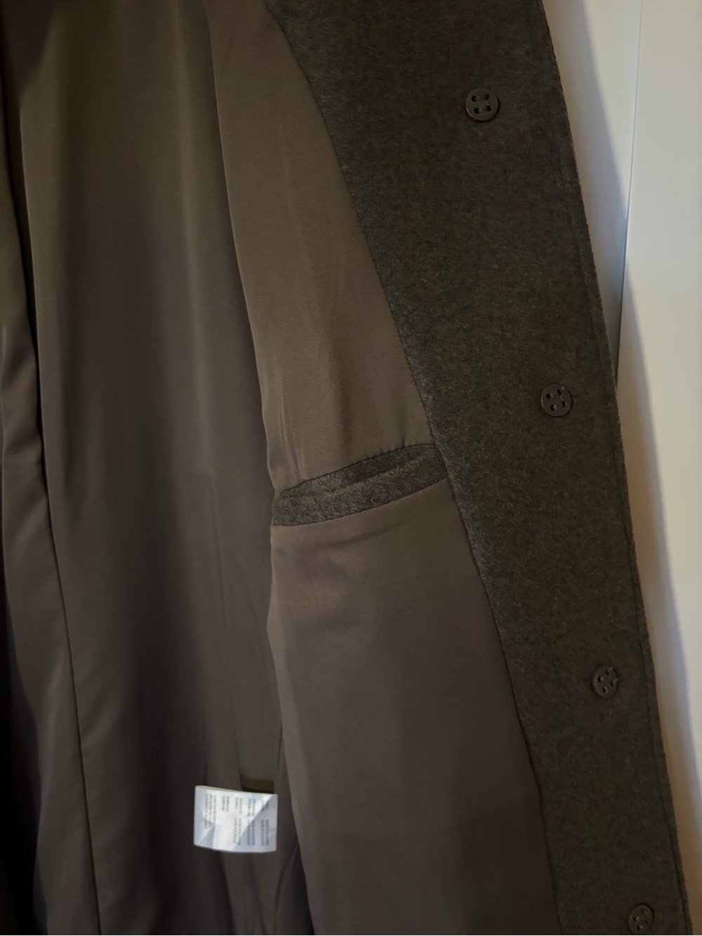 Calvin Klein Taupe-Brown Walker Coat - Picture 4 of 8
